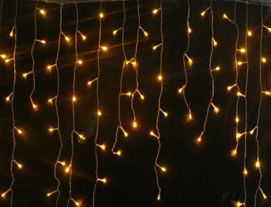 Ledtohave LED-gordijn - 3.5 x 1.0 meter - Warm Wit