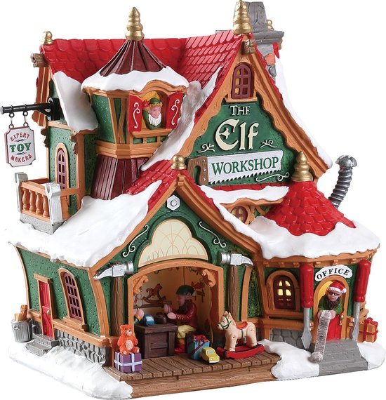 Lemax Kerstdorp The Elf Workshop - Met verlichting