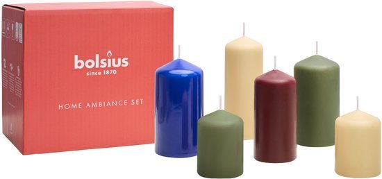 Bolsius - Gladde Stompkaarsen set - Playful Class
