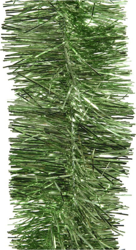 1x Kerstslingers groen 270 cm - Guirlandes folie lametta - kerstslingers kerstversiering