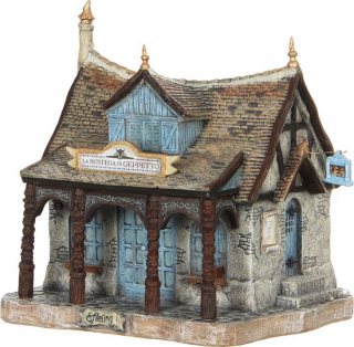Luville Efteling Miniatuur Huis van Gepetto - L19 x B14,5 x H19 cm