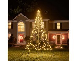 Fairybell LED Kerstboom voor buiten inclusief mast - 3 meter - 480 LEDs - Warm wit