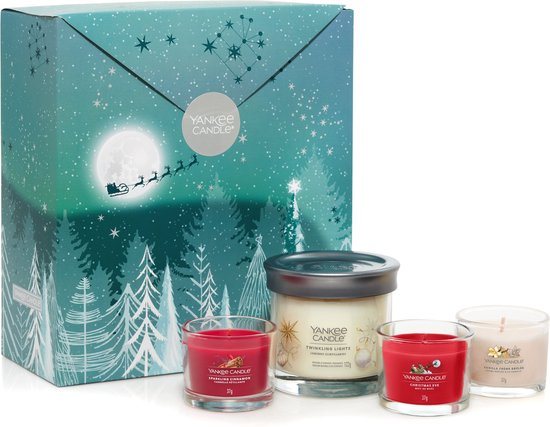 Yankee Candle The Bright Lights Small Tumbler & 3 Filled Votive Gift Set