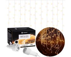 Springos IJspegel Verlichting Buiten | IJspegel Verlichting | Kerstverlichting Buiten | 12 m + 2.5 m Snoer | Connectable | 300 LED | Warm Wit