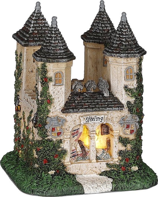 LuVille Efteling Miniatuur Kasteel van Doornroosje - L9 x B9 x H11 cm