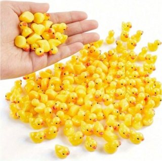 Mini eendjes - 100 stuks kleine badeendjes - Decoratief en veelzijdig