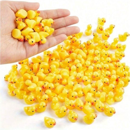 Mini eendjes - 100 stuks kleine badeendjes - Decoratief en veelzijdig