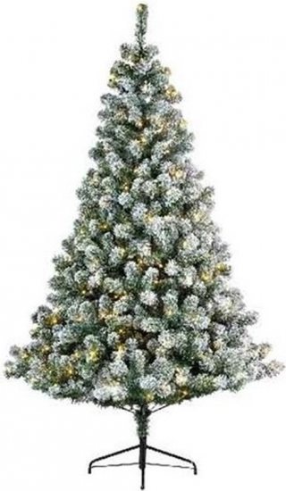 Everlands Imperial Pine Kunstkerstboom - 150cm hoog – Met sneeuw -  170 LED lampjes