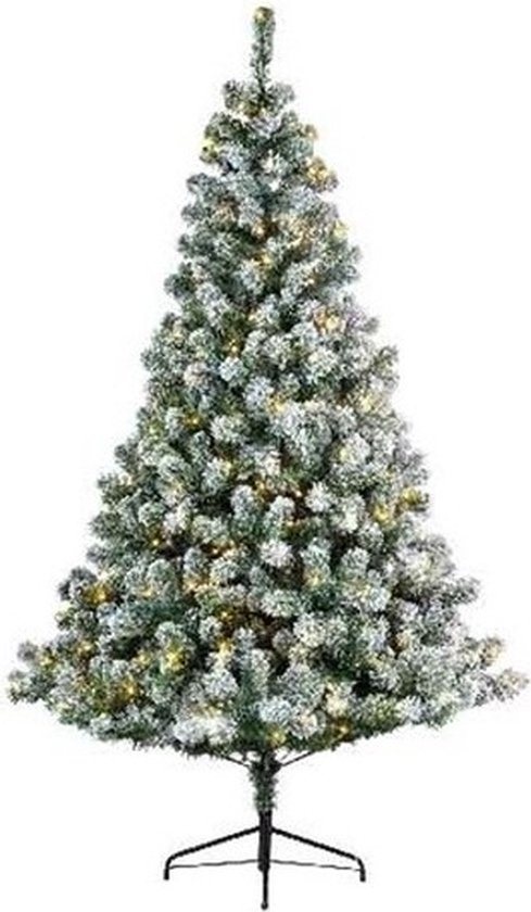 Everlands Imperial Pine Kunstkerstboom - 150cm hoog – Met sneeuw -  170 LED lampjes