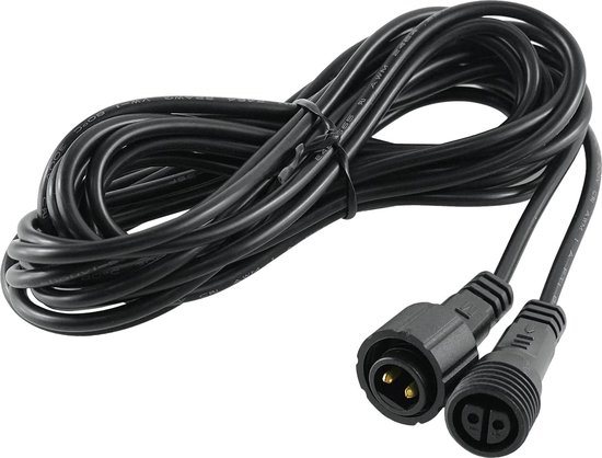 Meisterhome® Kerstverlichting verlengkabel verlengsnoer – 10m - IP44 voor buiten – zwart