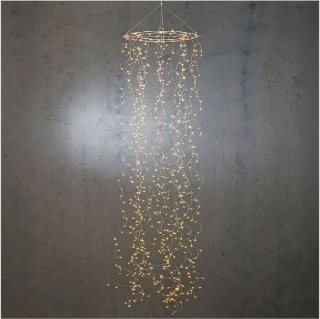 Luca Lighting Kroonluchter 640 LED Kerstverlichting - 200x30x30 cm - Ijzer - Klassiek Wit