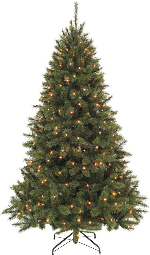 Triumph Tree Bristlecone Kunstkerstboom - H230 x Ø1 cm - 304 led lampjes - Donkergroen