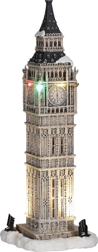 Luville - Luville Big Ben battery operated - l9xb9xh26cm - Kersthuisjes & Kerstdorpen