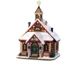 Pinewood Springs Chapel - Verlichte Miniatuur Kerk - Porselein