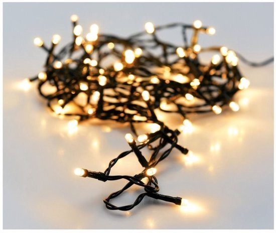 Kerstverlichting 320 led- 24m - warm wit - Timer - Lichtfuncties - Geheugen - Buiten- Binnen-Kerstboomverlichting