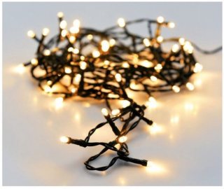 Kerstverlichting 320 led- 24m - warm wit - Timer - Lichtfuncties - Geheugen - Buiten- Binnen-Kerstboomverlichting