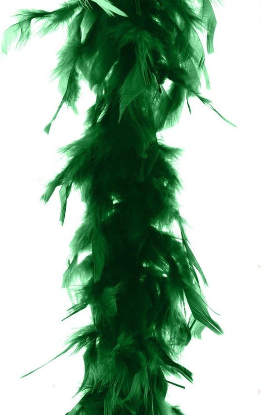 Boa kerstslinger - veren - donkergroen - 200 cm - kerstversiering - slingers - kerstboomversiering