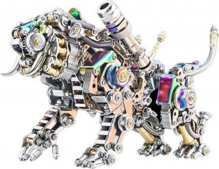 Metalen 3D Modelbouwpakket Tijger – 900+ Onderdelen – Beweegbare Miniatuur – DIY Bouwset voor Volwassenen