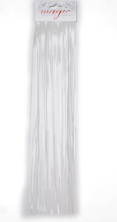 Inge Engelenhaar - wit - 1x zakje - 50 cm - lametta haar - folie - tinsel - kerstversiering
