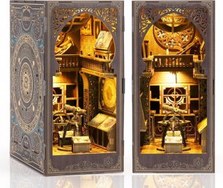 DIY Book Nook Kit-DIY poppenhuis-Model bouwen huis met decoraties voor thuis-Knutselsets voor volwassenen-Verjaardagscadeau Kerstmis(Astronomisch museum miniatuur huis kits)