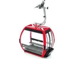 Jaegerndorfer - 82101 Gondel Omega V Rood H0 Miniatuur Model - 1:87 - Kerstdorp