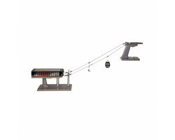 Jaegerndorfer - 84294 Kabelbaan Omloop Zwart Grijs Miniatuur Model - 1:32 - Kerstdorp