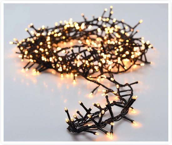 Microcluster Kerstverlichting -800 led - 16m-warm wit -Timer-Lichtfuncties-Geheugen-Buiten-Binnen