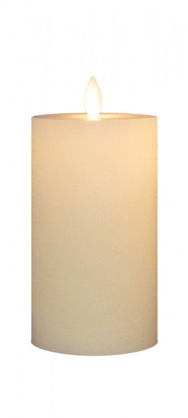 Annas collection - Stompkaars rustiek wax bewegende vlam 12,5x7,5...