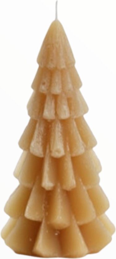 Rustik Lys - Kaars - Kerstboom - Fudge - 6,3 x 12 cm