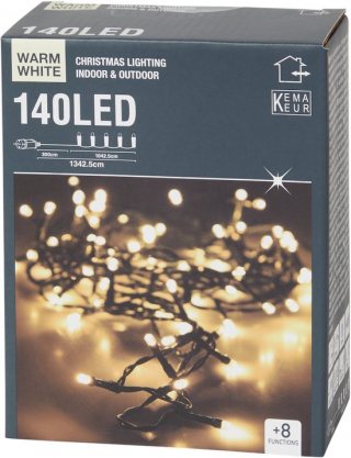 Kema Keur - Kerstverlichting - Regular 140 ledlampjes - 10 + 3 meter