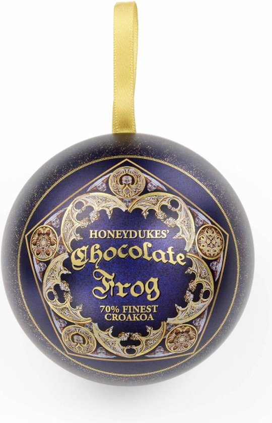 The Carat Shop - Harry Potter Chocolade Kikker Kerstbal - Cadeaubal met Broche
