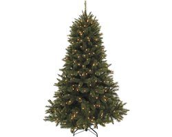 Triumph Tree Forest Frosted Kunst Kerstboom met Verlichting - Kunstkerstboom H185 x Ø130 cm - Groen