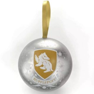 The Carat Shop - Harry Potter Huffelpuf Kerstbal - Cadeaubal met Ketting