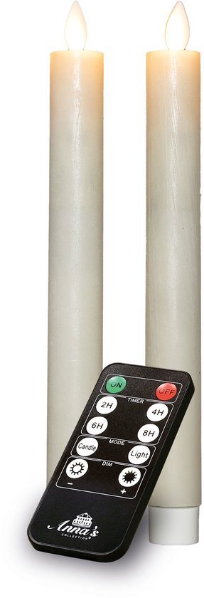 Annas collection - Dinerkaars-USB wax 23 cm wit