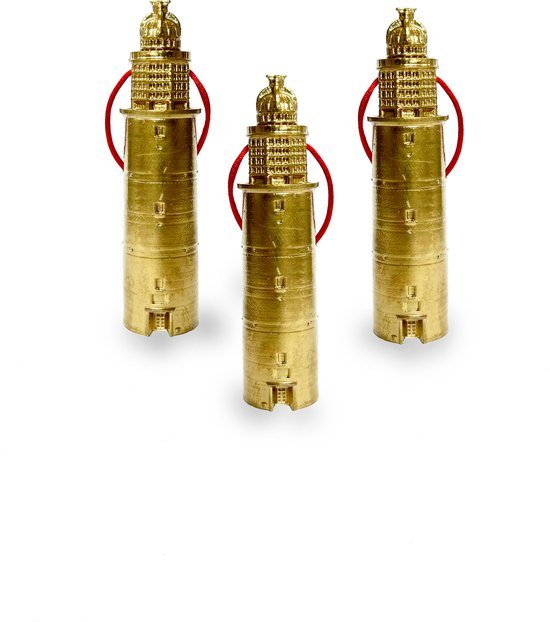 Kersthanger Vuurtoren Texel 3D geprint - Goud
