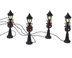 Miniatuur Kerst Ornamenten Set: Hars Dorpsscène Accessoires & Winterfiguren