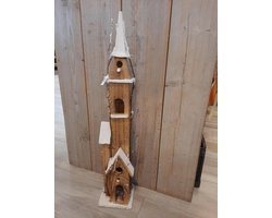 Kerst - Kerstdorp - Huis - Hout - Verlichting - Sneeuw
