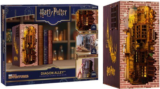 Revell Modelbouwpakket Houten Book Nook - 00530 Tiny Adventures - Harry Potter -Diagon Alley - 18x11x23cm