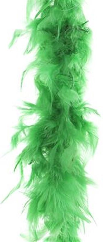Boa kerstslinger - veren - groen - 200 cm - kerstversiering - slingers - kerstboomversiering