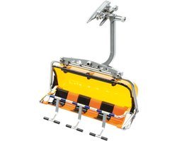 Jaegerndorfer - 86100 Zetel voor 6 Personen Oranje Miniatuur Model - 1:32 - Kerstdorp