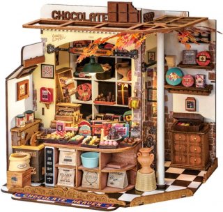 Robotime Rolife Henry's Chocolate - DG174 - Miniatuur - Knutselen - Bouwpakket - Creatief - Modelbouw