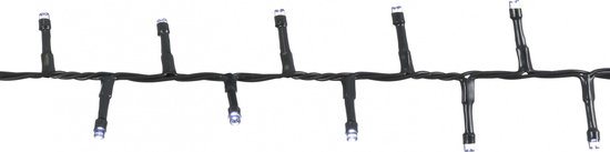 Luca Lighting kerstverlichting lichtsnoer - buiten - 370 lampjes wit - flashfunctie - 740 cm
